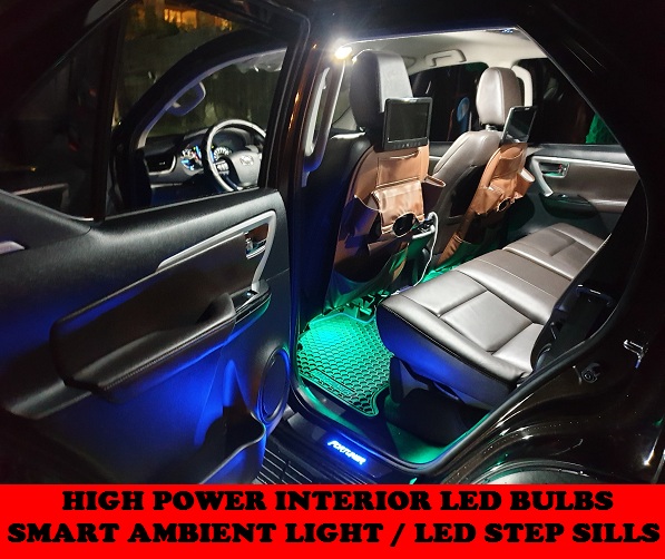 HIGH POWER LED PARK AND INTERIOR LED BULBS FORTUNER